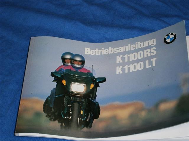 Betriebsanleitung K1100RS,K1100LT (01409799390)