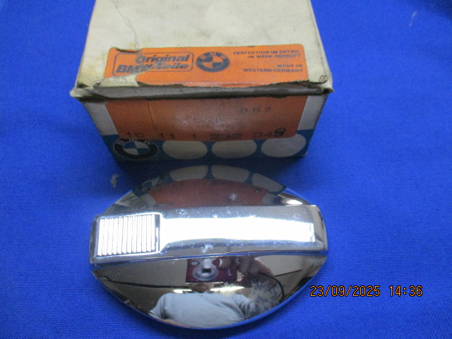 Tankdeckel  50/5,60/5,75/5,60/6,75/6,90/6,90S verchromt orig. (NOS)