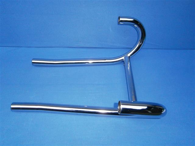 Auspuffkrümmer /5/6/7 Motor in R50-69S Rahmen Paar mit Querrohr verchromt