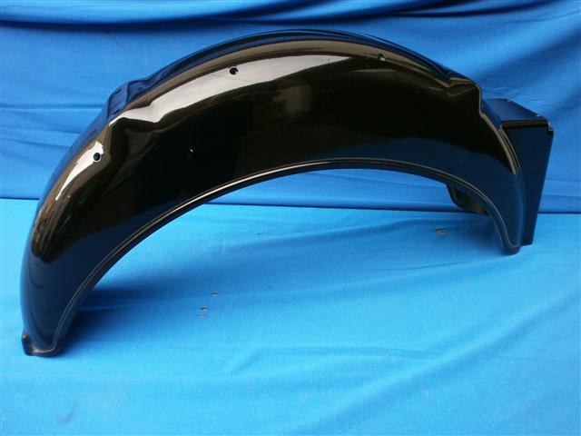 Kotflügel hinten schwarz Zierlinie gold R60/7,80/7 (NOS) mit Kratzer