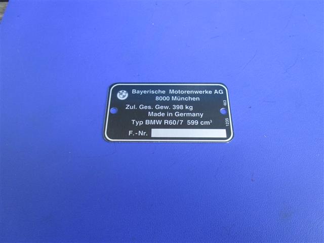 Typenschild 60/7