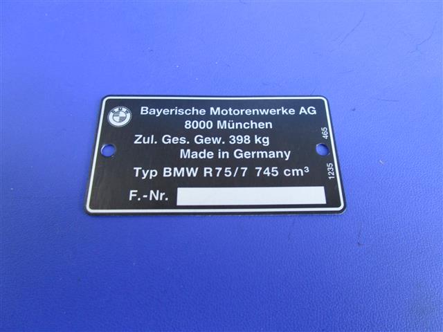 Typenschild 75/7