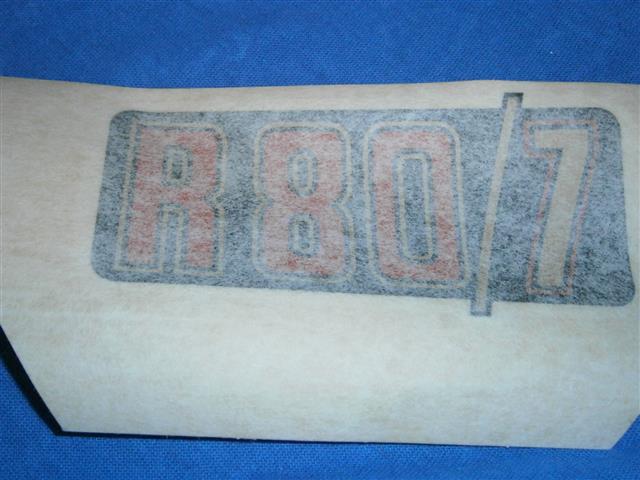 Abziehbild Batterieabdeckung R80/7 gold