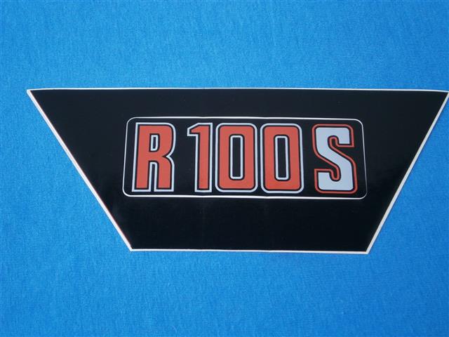 Abziehbild Batterieabdeckung R100S silber/rot