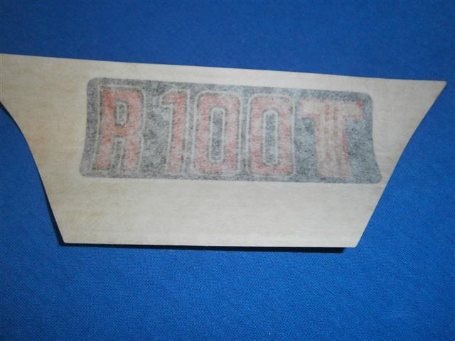 Abziehbild Batterieabdeckung R100T gold NOS