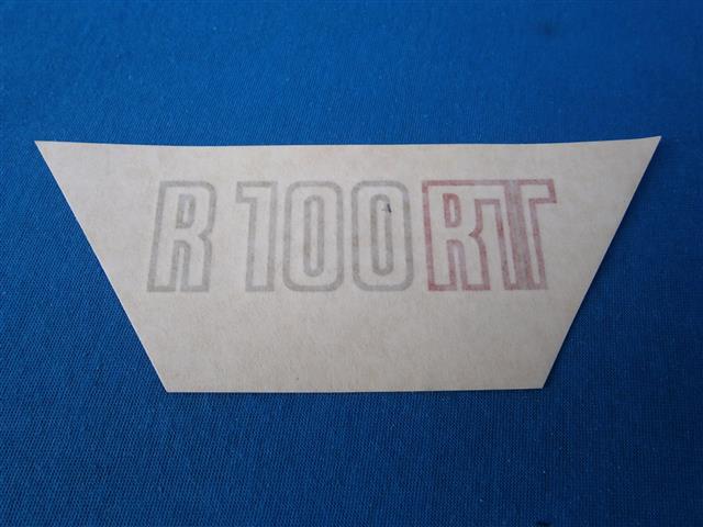 Abziehbild Batterieabdeckung R100RT gold -1980