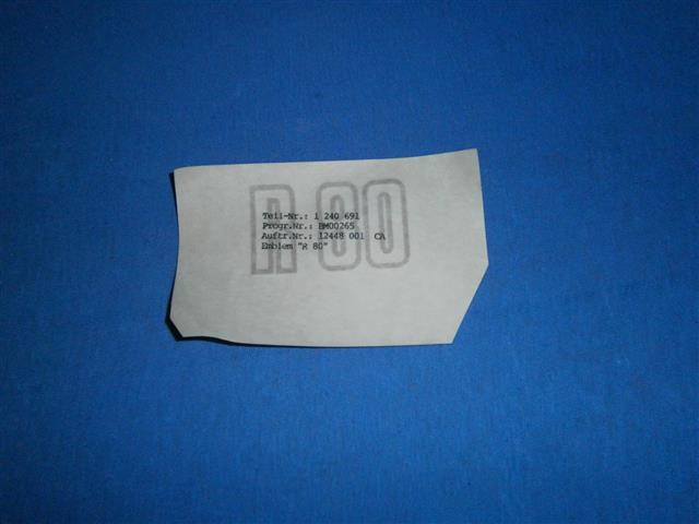 Abziehbild Batterieabdeckung R80/7,80RT gold