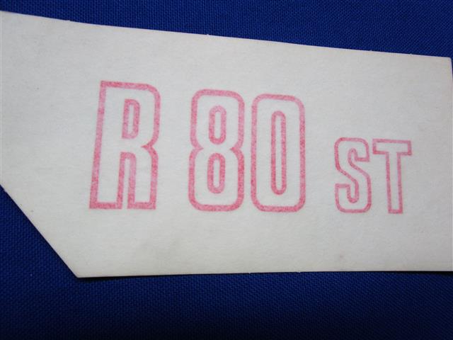 Abziehbild Batterieabdeckung R80ST rot