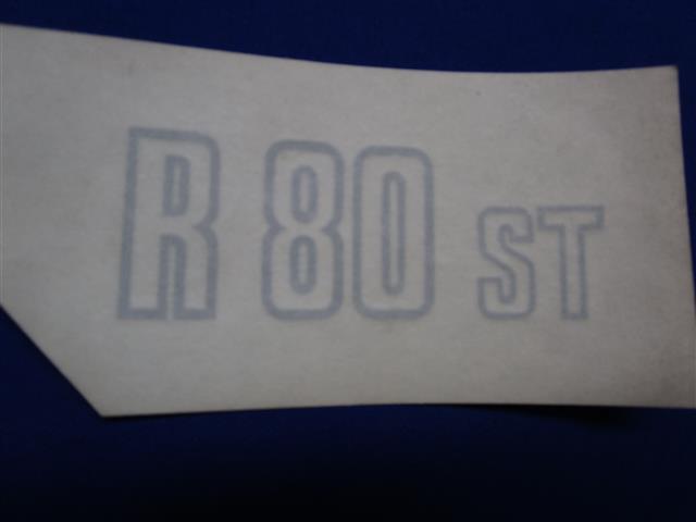 Abziehbild Batterieabdeckung R80ST silber