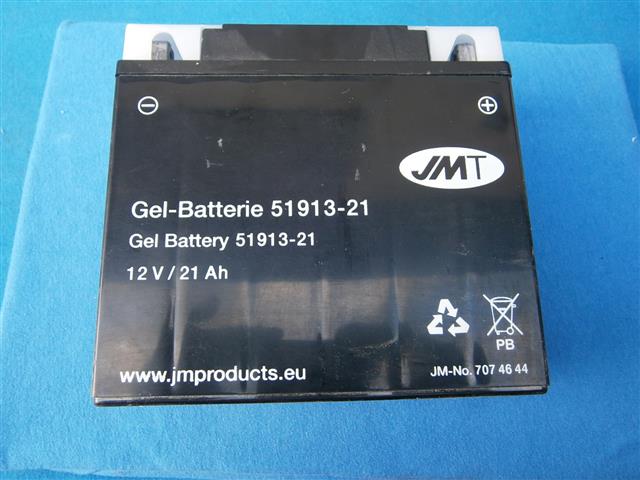 Batterie 50/5,60/5,75/5, R45,65,80G/S,ST,LS 12V/21 AH Gel wartungsfrei  Matthies