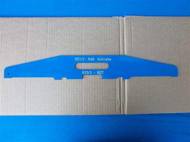 Einspeichlehre R25/3,26,27 R51/3,67/2,67/3,68 Vollnabe