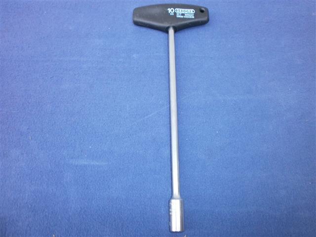 Gedore Steckschlüssel mit 2 K-T-Griff 10mm außenseckskant